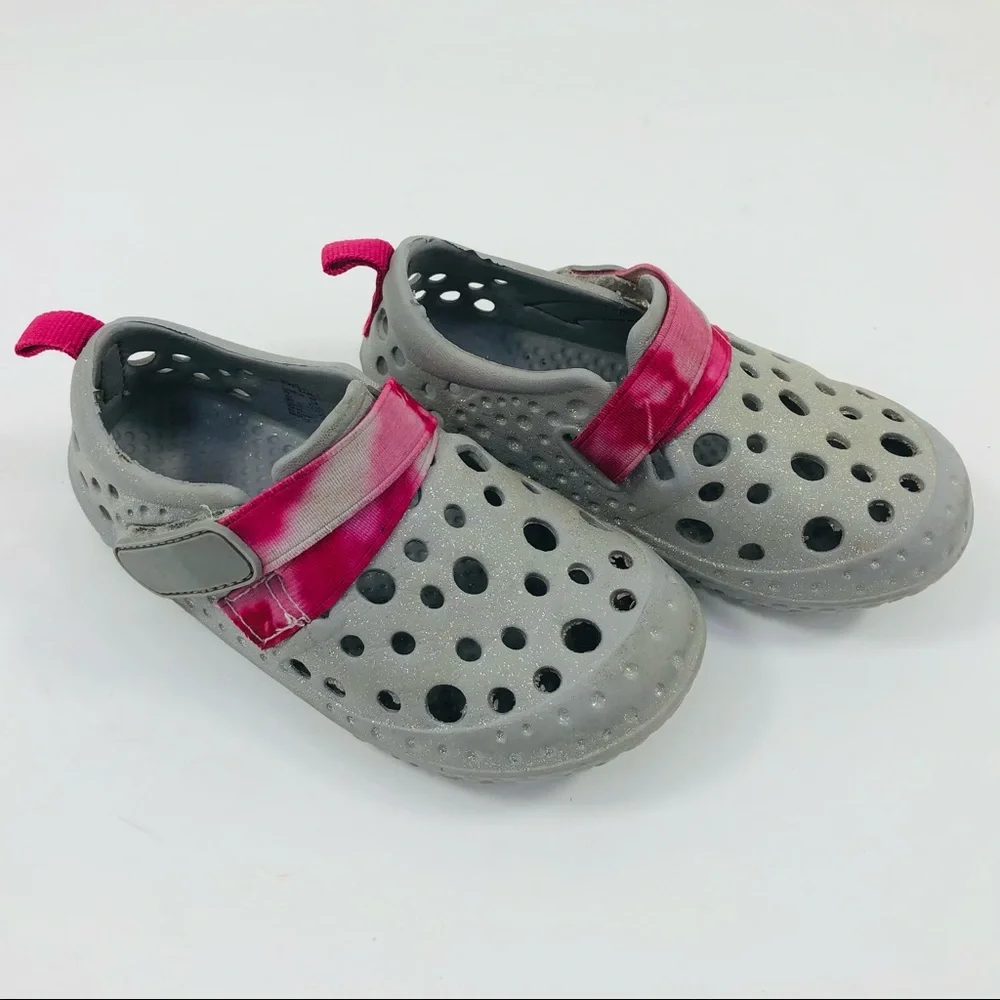 Western Chief Eva Glitter Slip-on Water Shoes 7/8T - Picture 2 of 13